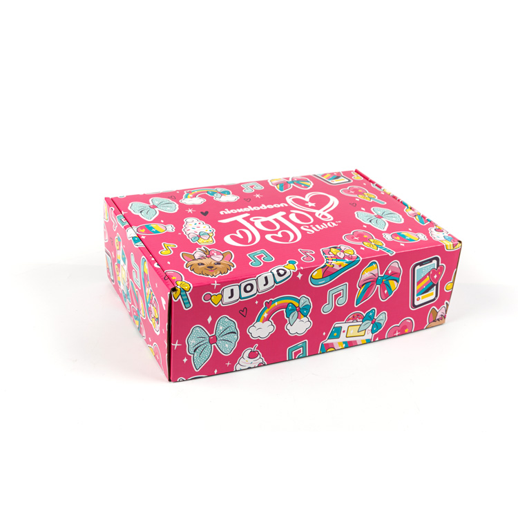 Boîte à jouets en carton ondulé JOJO Rose