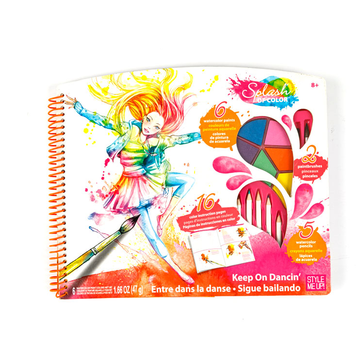 Carnet à spirales - Carnet de croquis Fille colorée